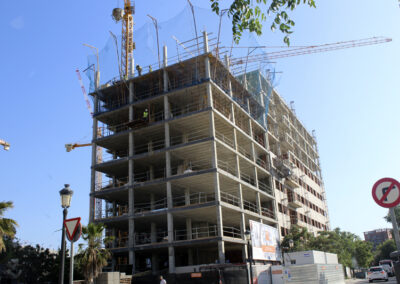 Estructura edificio 16 viviendas, local y aparcamientos Valencia